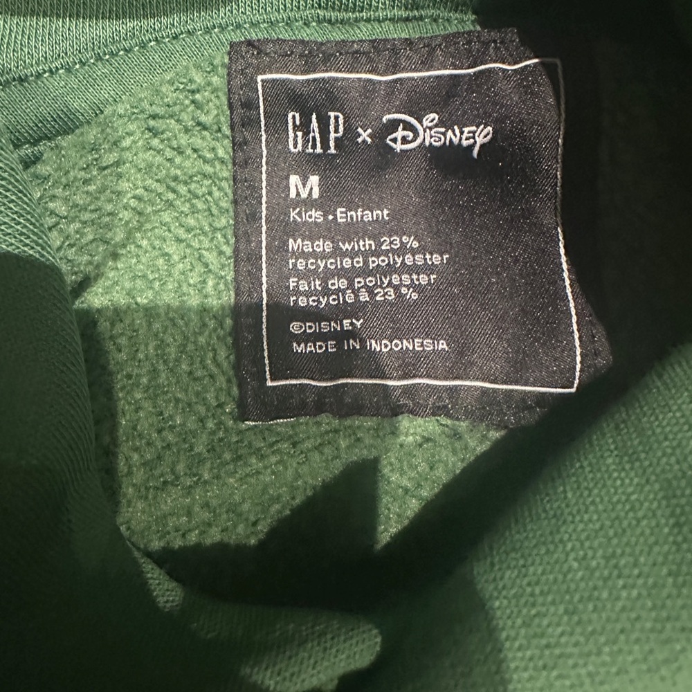 🎉BUNDLE 10 for $20🎉 GAP Mickey Mouse Green Hoodie with Logo - Picture 4 of 6